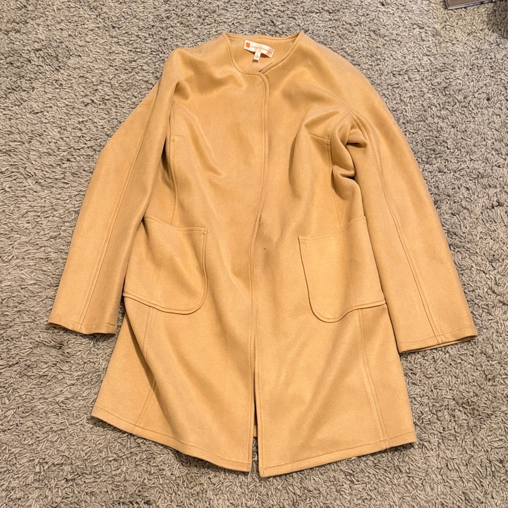 Jude Connally Camel Cape Coat